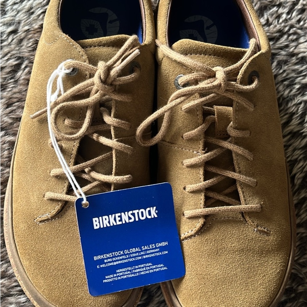 Birkenstock Tan Suede Sneakers